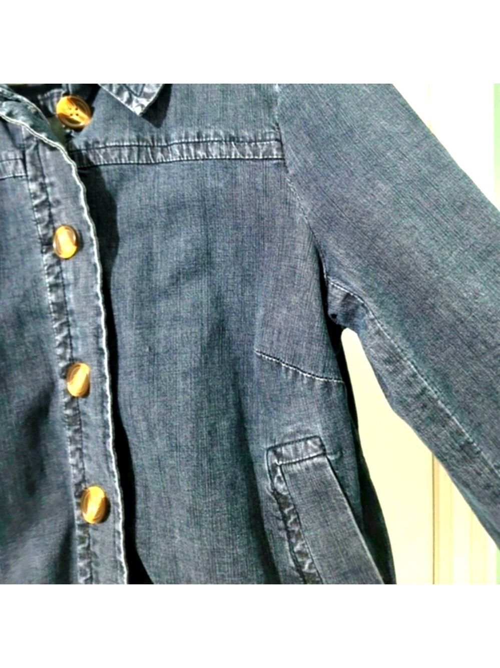 Plus Size 16 Jessica Sport Women's Button-Down Denim Jacket